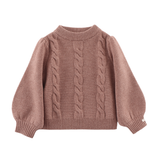 Donsje Niena Merino Wool Sweater Plum Melange