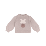 Denna Merino Wool Sweater | Cat - Ash Rose Melange