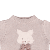 Denna Merino Wool Sweater | Cat - Ash Rose Melange