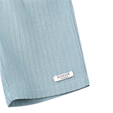 Cyriel Shorts Steel Blue Striped
