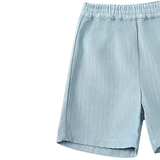 Cyriel Shorts Steel Blue Striped