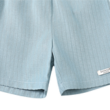Cyriel Shorts Steel Blue Striped