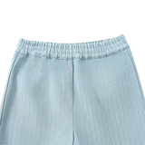 Cyriel Shorts Steel Blue Striped