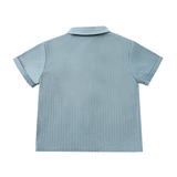 Qrammie Shirt Steel Blue Striped
