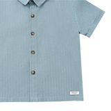 Qrammie Shirt Steel Blue Striped