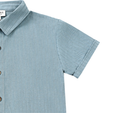 Qrammie Shirt Steel Blue Striped