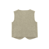 Maurtis Merino Wool Gilet - Light Grey Melange