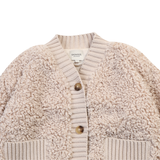 Olaan Cardigan - Soft Taupe Teddy
