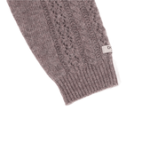 Danik Merino Wool Cardigan - Dark Taupe Melange