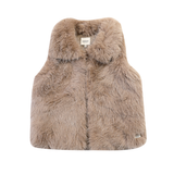 Roswita Gilet - Taupe Teddy