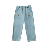 Kassim Denim Trousers - Bear - Ice Blue
