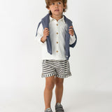 Kaatio Shorts - Blue Marine - White Striped
