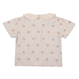 Nesa Blouse - Hummingbirds - Soft Taupe