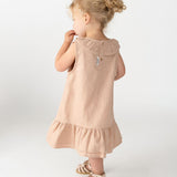 Michelle Linen Dress - Cloudy Rose