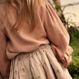 Cayley Skirt - Hummingbirds - Soft Taupe