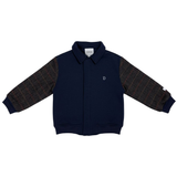 Alaric Bomber Jacket - Navy Blue