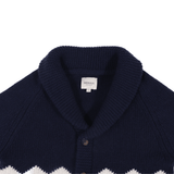 Kwinten Merino Wool Cardigan | Polar Bears - Navy Blue