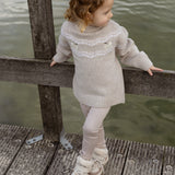 Yohana Merino Wool Sweater | Arctic Hares - Lavender Brown Melange
