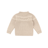 Yohana Merino Wool Sweater | Arctic Hares - Lavender Brown Melange