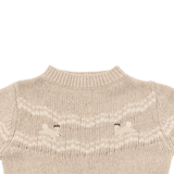 Yohana Merino Wool Sweater | Arctic Hares - Lavender Brown Melange