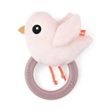 Sensory rattle w/teether | Birdee - Powder