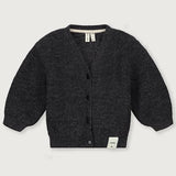 Baby Knitted Cardigan Nearly Black Melange