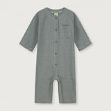 Baby Overall Blue Grey - Cream