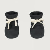 Baby Ribbed Booties Nearly Black