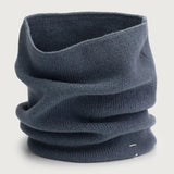 Knitted Endless Scarf Blue Grey