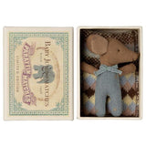 Sleepy Wakey Baby Mouse In Matchbox - Blue