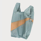 The New Shopping Bag Grey & Camel Medium