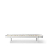 Wood Lounger bed, 90x200 cm, white