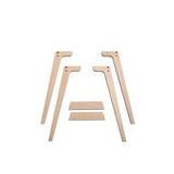 Wood Additional legs for desk 041010, oak