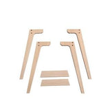 Wood Additional legs for desk 041011, oak