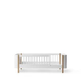 Wood Mini+ junior bed, 68x162cm, white/oak