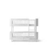 Wood Mini+ low bunk bed, 68x162cm, white