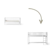 Seaside Conversion kit Classic junior day bed to Low loft bed