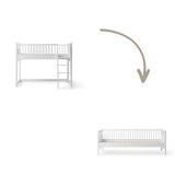 Seaside Conversion kit Classic junior low loft bed to Day bed