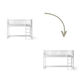 Seaside Conversion kit Classic junior low loft bed to Low loft bed