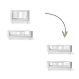 Wood Conversion kit Mini+ cot bed incl. junior kit & sibling kit to 2 junior beds, white