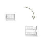 Wood Conversion kit Mini+ cot bed incl. junior kit to low bunk bed, white