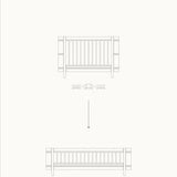 Wood Conversion kit Mini+ junior kit (additional parts to Mini+ cot bed), white
