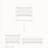 Wood Mini+ sibling kit (additional parts to Mini+ cot bed incl. junior kit, oak) - new