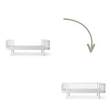 Wood Conversion kit Original bed to day bed, white