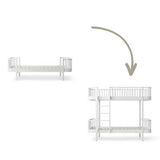 Wood Conversion kit Original bed/junior bed to bunk bed, white
