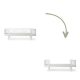 Wood Conversion kit Original day bed to bed, white