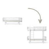 Wood Conversion kit Original day bed to bunk bed, white