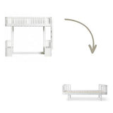 Wood Conversion kit Original loft bed ladder bed end to bed, white