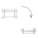 Wood Conversion kit Original low loft bed ladder bed end to bed, white/oak