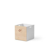Wood Boxes 2 pcs. white/oak
